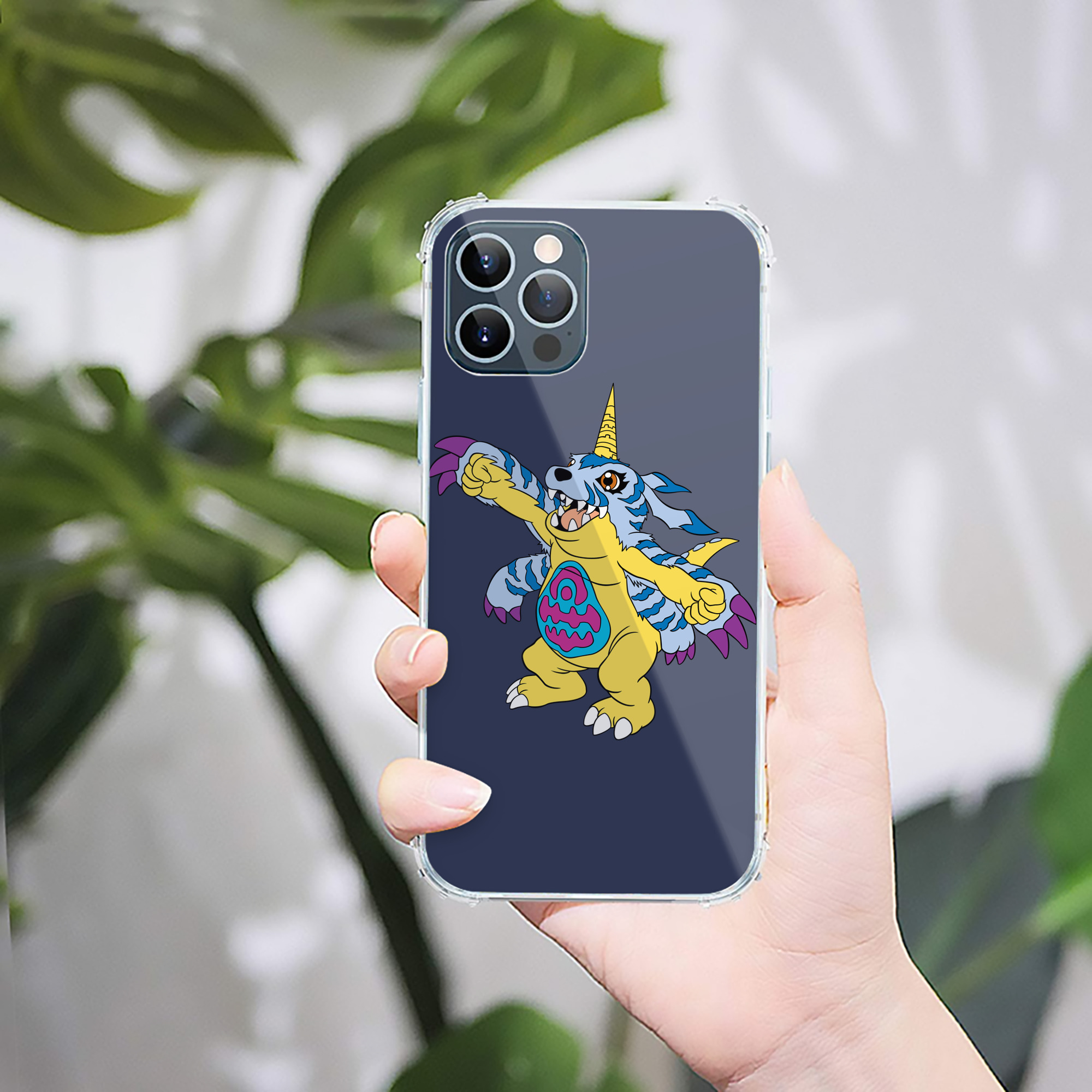 （画像用） Digimon デジタルモンスター/デジモン 【iPhone 12シリーズ対応】透明スマホケース（クリアソフトケース）